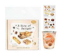 Stickers Alimentaires Mignons Décoration de Journal Amusante et Mignonne