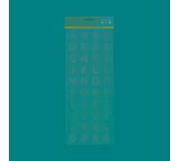 Stickers Alphabet Demi-Perlé Strassé Rose