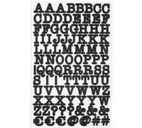 Stickers alphabet et chiffres - noir Noir
