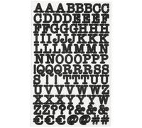 Stickers Alphabet et symboles - Noir - 380 stickers