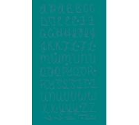 Stickers Alphabet Pailleté Puffy Argenté