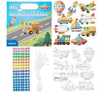 Stickers Amusants d'Apprentissage de Coloriage DIY 2 en 1