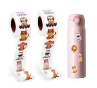 Stickers Animaux, 1000 Ronds Autocollants Animaux En Rouleau, Imperméables Stickers Autocollants Récompense D'animaux, Gommettes Rondes,Pour Décoration De Fête, Scrapbooking, Cartes Et Enveloppes