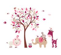 Stickers animaux accueillants de la jungle