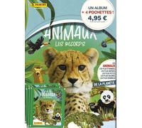 Stickers Animaux - Album + 4 Pochettes