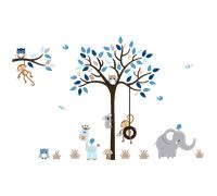 Stickers animaux attendrissants dans la jungle
