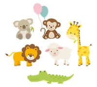 Stickers animaux bébés