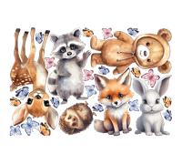 Stickers animaux bébés de la forêt mignons