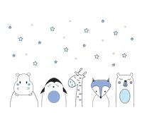 Stickers animaux copains de la nuit