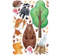 Stickers animaux cueilleurs de noisettes