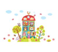 Stickers animaux dans la maison du bonheur