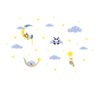 Stickers animaux dans le ciel et les nuages