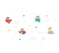 Stickers animaux en plein vol
