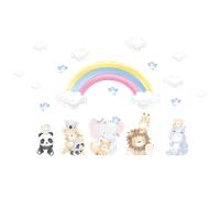 Stickers animaux et l’arc-en-ciel magique