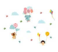 Stickers animaux et les cerfs-volants magiques