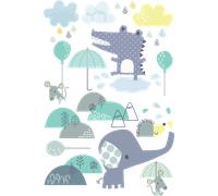 Stickers animaux et les parapluies magiques