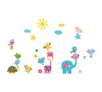 Stickers animaux heureux sous le soleil
