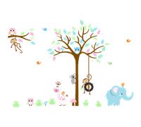 Stickers animaux merveilleux de la jungle