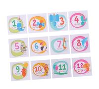 Stickers Animaux Pour Premier Anniversaire Bébé Enregistrement Croissance Mensuelle Accessoires Photo -né Prop Milestone Unique Baby Shower