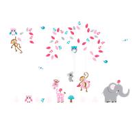Stickers animaux rigolos dans la jungle