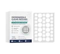 Stickers Anti-Boutons | 2-En-1 Micro-Darts Couverture Invisible | 144 Pastilles Visage à Micro-Aiguilles | Pour femmes, hommes, usage, travail, sport, voyage, maison, nuit et matin