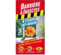 BARRIERE A INSECTES Stickers Anti-Mouches Vitres, Jusqu'à 3 mois d'efficacité, 4 Stickers, BARSTIK4