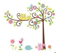 Stickers arbre magique géant et ses animaux