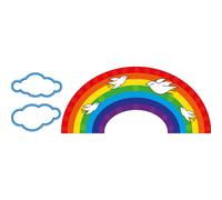 Stickers Arc-en-ciel et Oiseaux