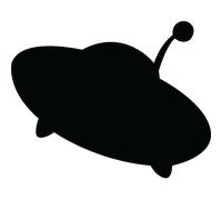 Stickers Ardoise Soucoupe Volante OVNI