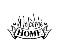 Stickers artistiques en vinyle conception de foi optimale 47.6x81.5cm Décoration artistique Noir