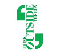 Stickers artistiques en vinyle Phrase de motivation : Penser différemment 45x78.3cm Modification et ajout d'informations possibles Vert