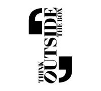 Stickers artistiques en vinyle Phrase de motivation : Penser différemment 54x93.9cm Auto-adhésif Noir