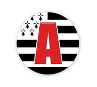 Stickers - Autocollant - A - Jeune conducteur - Adhésif - Voiture - 15cm diamètre