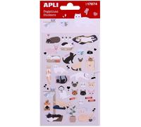Stickers autocollants animaux chats 50 pièces Apli Kids