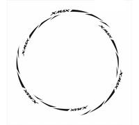 Stickers Autocollants De Jante De Moto pour Yamaha Xmax 300 125 250 400 Xmax300 Xmax400 Xmax250 2019 - 2021(Noir)