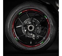 Stickers Autocollants De Jante Réfléchissants De Moyeu De Roue De Décalcomanie De Cadre Pour DUCATI MULTISTRADA 620 950 1000 1200 1260 V4 V2 EVO(Color:B)