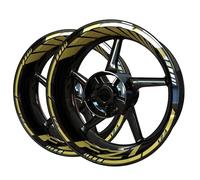 Stickers Autocollants De Roue pour Yamaha FZ1, pour Tracer FZ1, Ensemble D'autocollants De Jante De Moto(Gold)