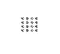 Stickers Autocollants - Oem Qualité - Fleurs Marguerites - 3d - 16 Pièces - 10 X 10 Mm