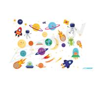 Stickers autocollants pour vélo enfant Bemoov ( espace )