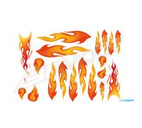 Stickers autocollants pour vélo enfant Bemoov ( flammes )