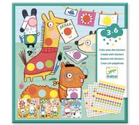 Stickers avec des gommettes rondes djeco