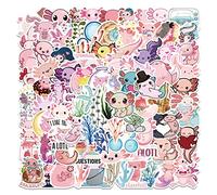 Stickers Axolotl 100 pcs, Mignons Autocollants en Vinyle Imperméables pour Enfant Élèves du Primaire Vélo Jouets Poussettes Bébés
