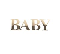 Stickers BABY lettres dorées 15 cm - Doré - Taille Unique