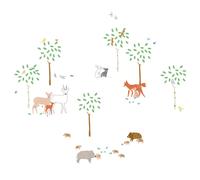 Stickers balade en forêt (70 x 70 cm)