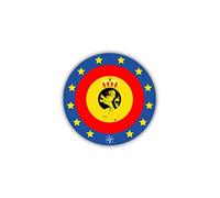 Stickers-belges forces armées van belgië blason écussons defemsie emblem - 7 x 7 cm #a1025