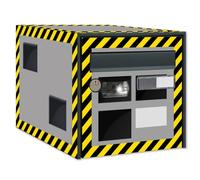 Stickers Boite aux Lettres Radar - Personnalisez et Décorez Votre Boîte aux Lettres - Autocollants Résistants aux Intempéries - Décoration Vinyle Haute Qualité (Kit Complet 5 Faces)