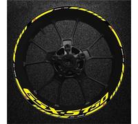 Stickers Bords De Jantes Autocollants De Jantes De Moto pour Suzuki GSXS-750 GSXS 750 GSXS750, Autocollants Réfléchissants en Papier Roue Autocollant Jante Decal(Couleur 14)
