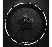 Stickers Bords De Jantes Autocollants Réfléchissants pour Jantes De Moto pour Suzuki Gsx-s750 Gsx S750 Gsxs750 Roue Autocollant Jante Decal(Couleur 24)