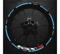 Stickers Bords De Jantes Autocollants Réfléchissants pour Jantes De Moto pour Suzuki GSX-S750 GSX-S750 GSX-S750 GSX-S750, Film Décoratif Roue Autocollant Jante Decal(Couleur 4)