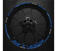 Stickers Bords De Jantes Autocollants Réfléchissants pour Jantes De Moto pour Yamaha MT-03 MT 03 MT03 Roue Autocollant Jante Decal(Couleur 23)